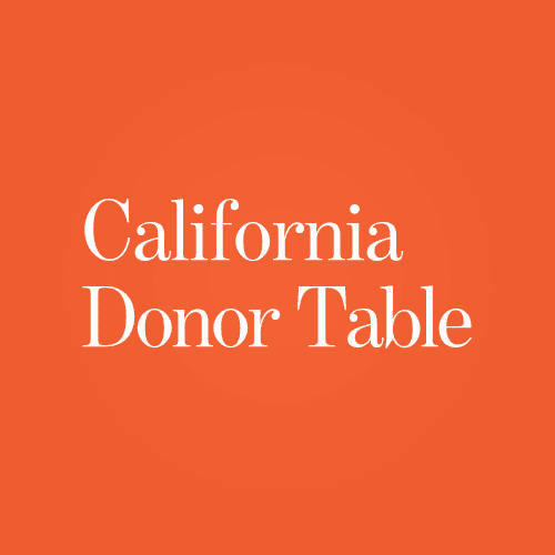 California Donor Table